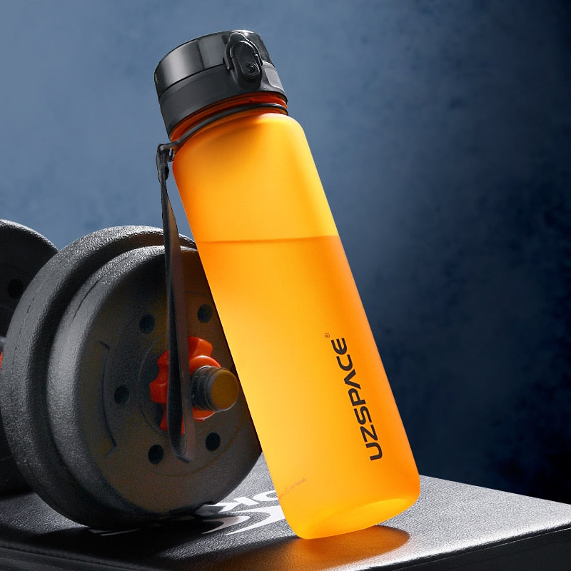 Sports Water Bottle - Fitness Transparent Bottle With Rope