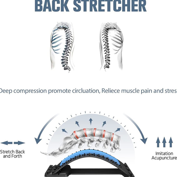 Back Stretcher Lumbar Support and Pain Relief - Fitness Equipment 2023