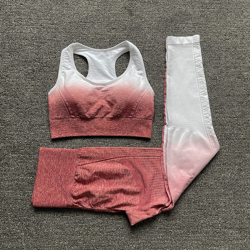 Women's Yoga 3PC Set - Seamless Workout Sportswear 2023